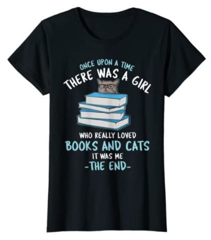 Once upon a time bookish t-shirt as gifts for book worms and readers. best gift for a book lover
good gift to give with a book, bookworm gift basket