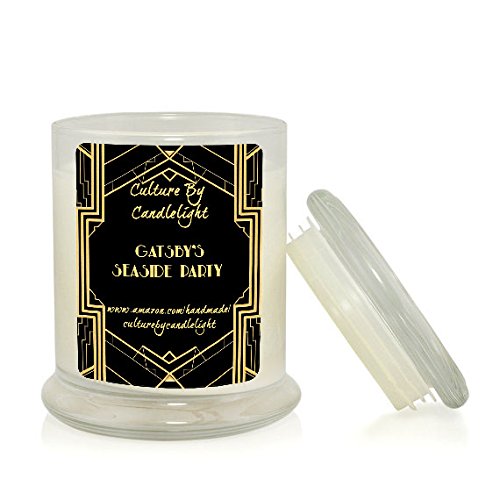 Gatsby's Seaside Party Candle from The Great Gatsby - Culture by Candlelight store. What to get as a gift for a bookworm. Gifts for book lovers that aren't books. Gift ideas for book lovers and readers.